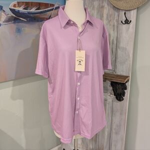 NWT ALOHA Purple Casual Button Down Shirt